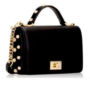 Kate Spade Pearl and Gold Embellished Crossbody Bag